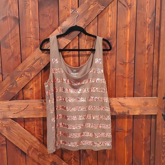 Old Navy Tops - Old Navy XXL sequins tank top!